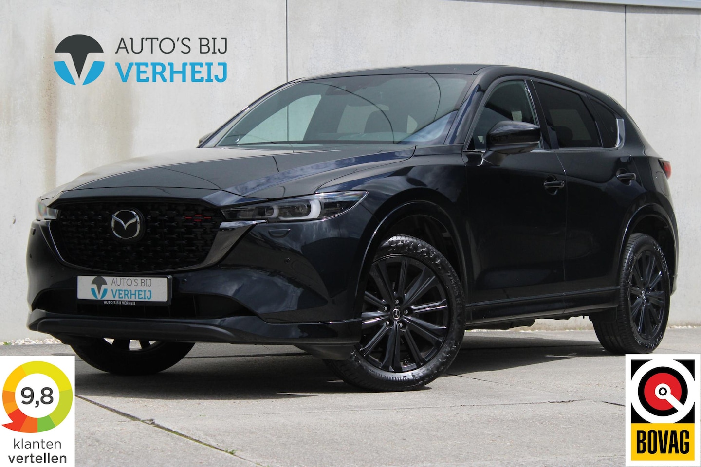 Mazda CX-5 - 2.0 Hybrid 165 HOMURA / AUTOMAAT / COMFORT PACK / TREKHAAK / STOELVENTILATIE / LEDER - AutoWereld.nl
