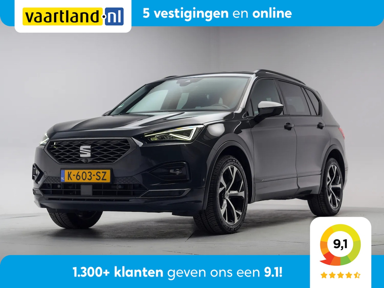SEAT Tarraco - 1.5 TSI FR Aut. [ 360°Cam Memory Adapt.cruise Navi ] - AutoWereld.nl