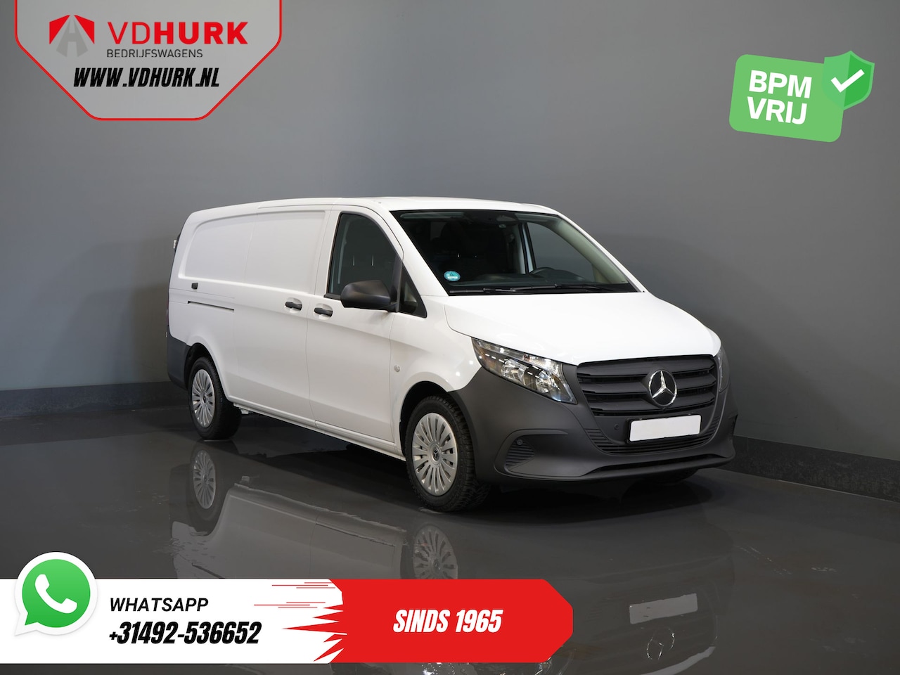 Mercedes-Benz Vito - 116 CDI Aut. L3 2.5t Trekverm./ Stoelverw./ 270Gr.Deuren/ Camera/ Navi/ Cruise/ PDC/ Trekh - AutoWereld.nl
