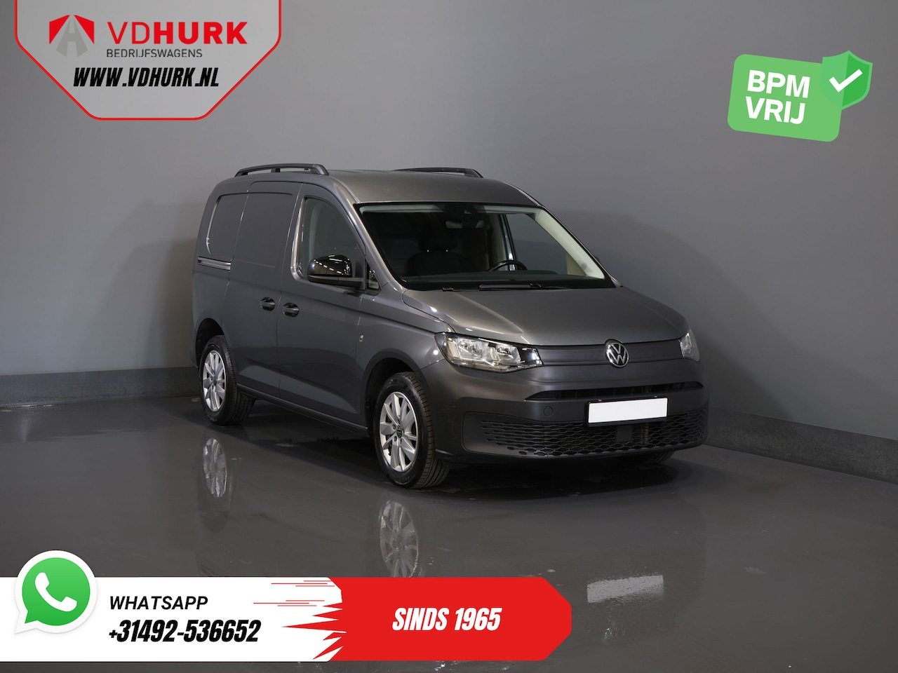 Volkswagen Caddy Cargo - 2.0 TDI 125 pk DSG Aut. Standkachel/ Stoelverw./ Carplay/ PDC/ 16” LMV/ Trekhaak/ Dakrails - AutoWereld.nl