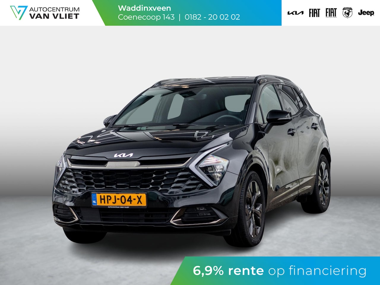 Kia Sportage - 1.6 T-GDi Plug-in Hybrid AWD Dark Edition l Stoel Stuur Verwarming l Camera l Navigatie l - AutoWereld.nl