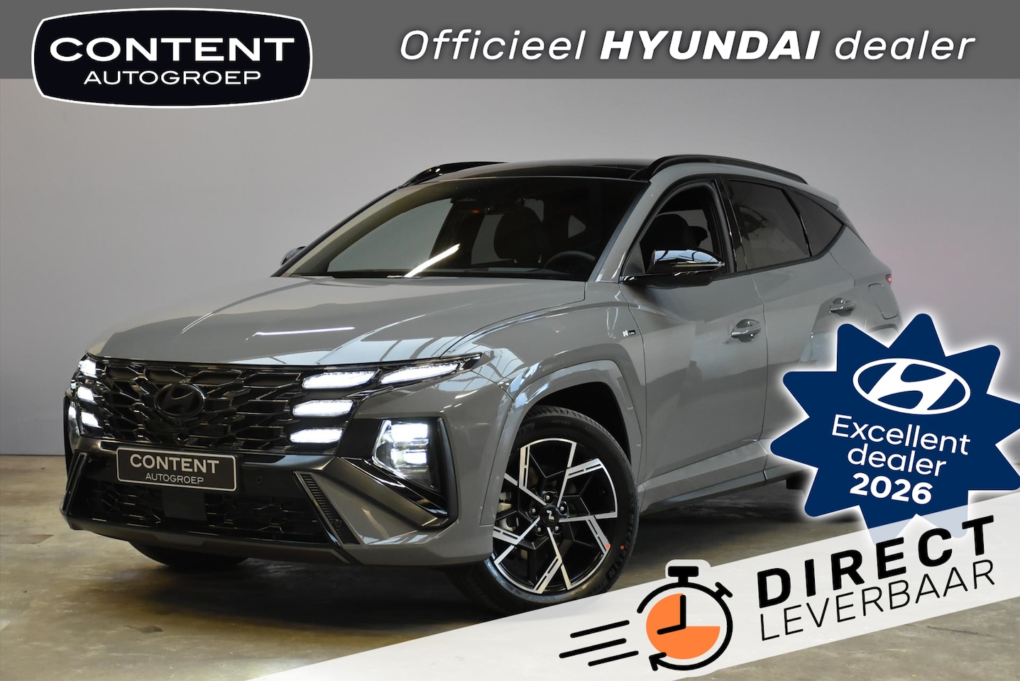 Hyundai Tucson - 1.6 T-GDi HEV 238pk 2WD Aut N Line Sky |Nieuw te Bestellen - AutoWereld.nl