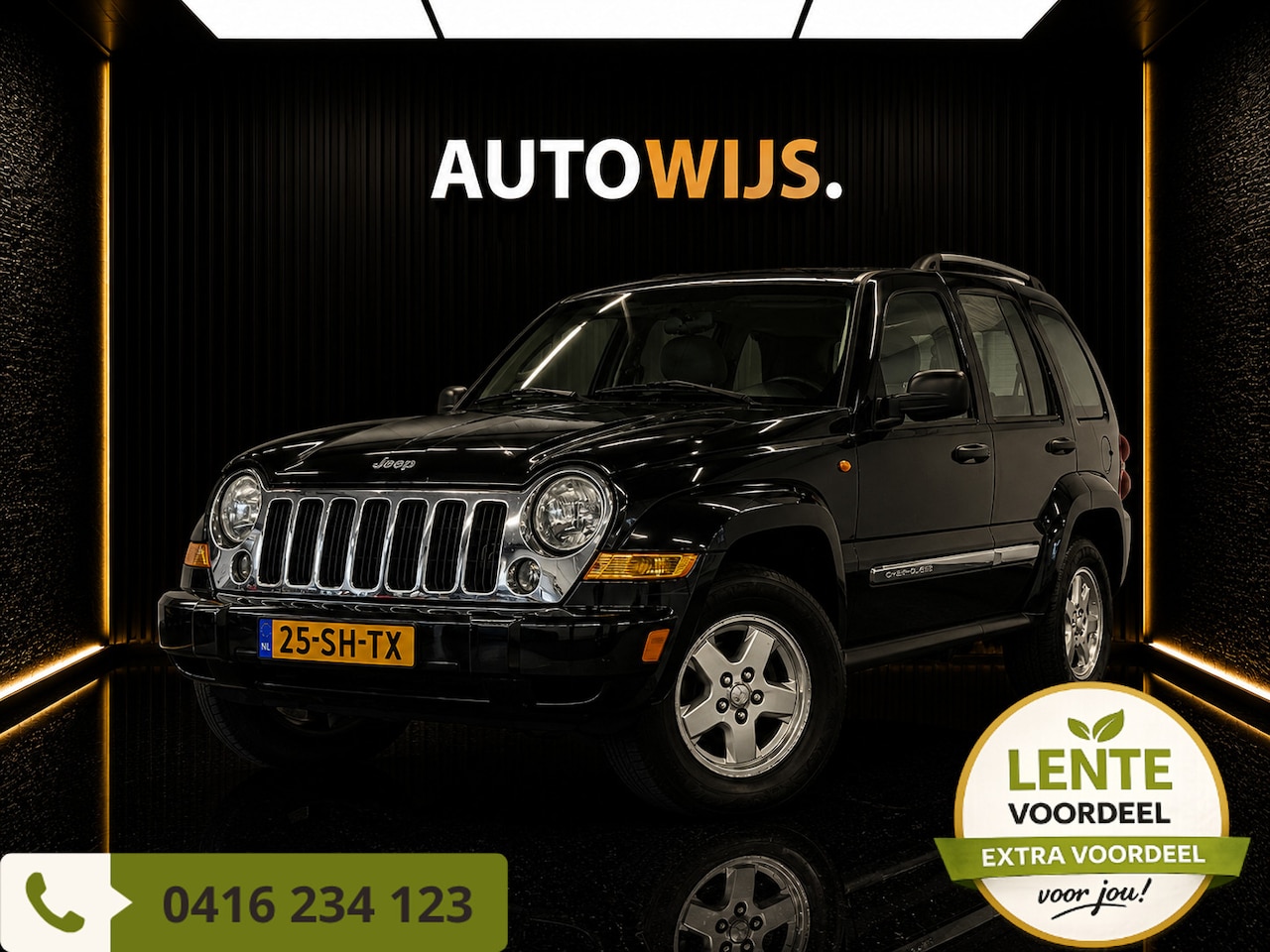 Jeep Cherokee - 3.7 V6 Limited|AUT|LEDER|NL AUTO|AIRCO|TREKHAAK - AutoWereld.nl