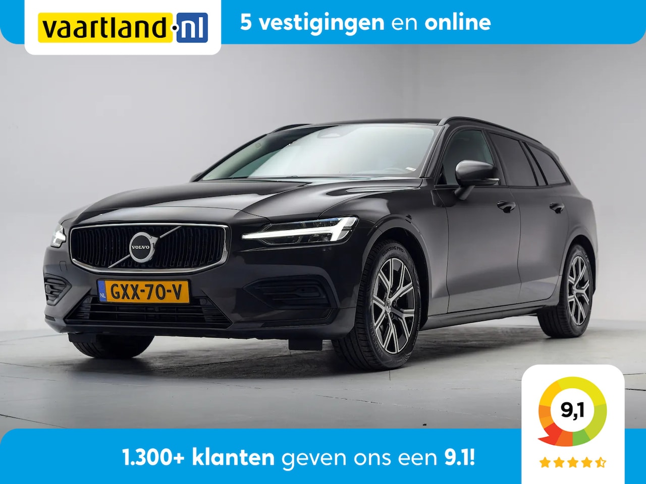 Volvo V60 - 2.0 B4 197pk Essential Edition Aut. [ LED Camera Stoel-en stuurverwarming ] - AutoWereld.nl