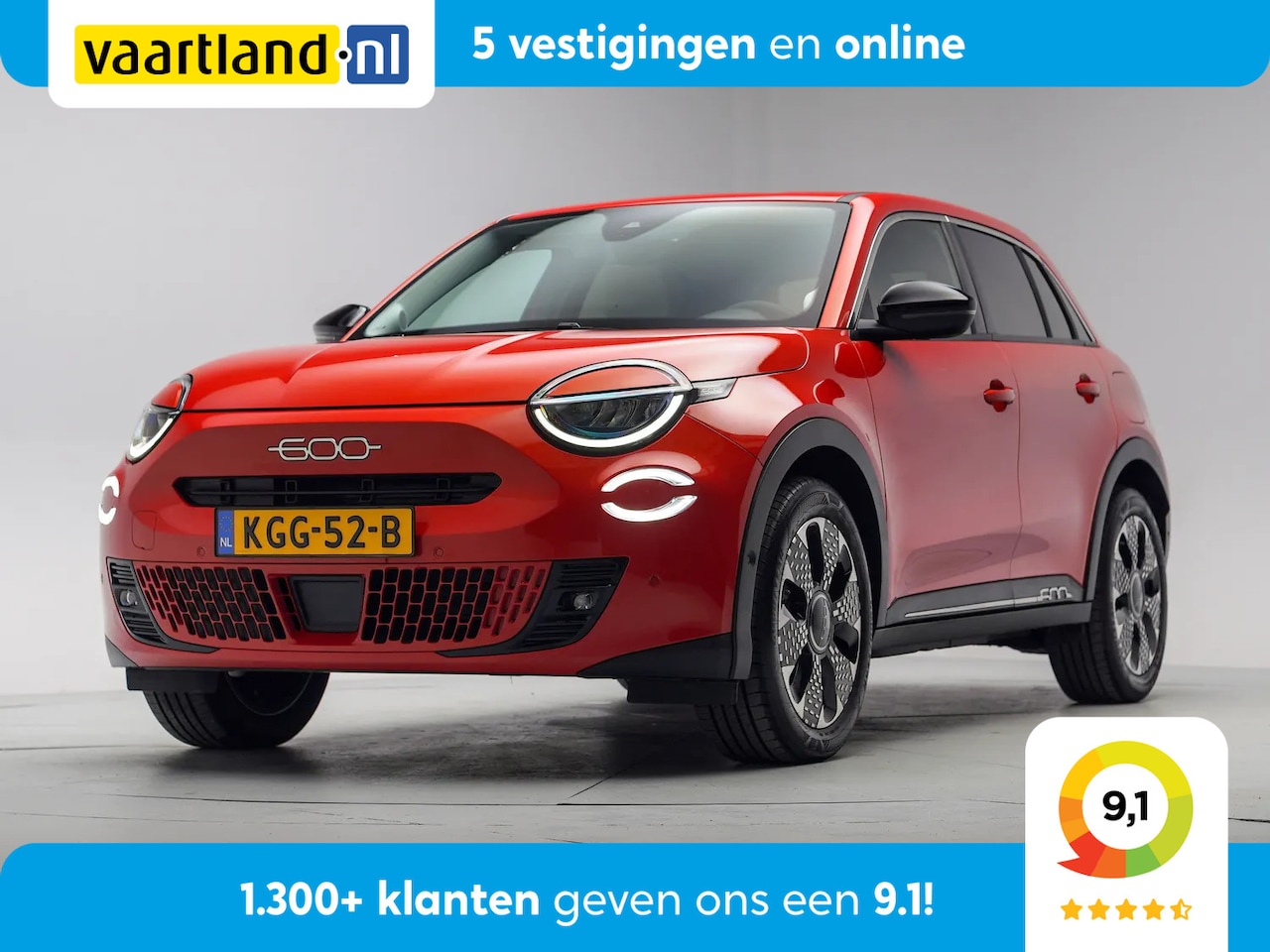 Fiat 600 - 600 e La Prima 54 kWh [ Navi Camera Apple / Android Leder Stoelverwarming ] - AutoWereld.nl