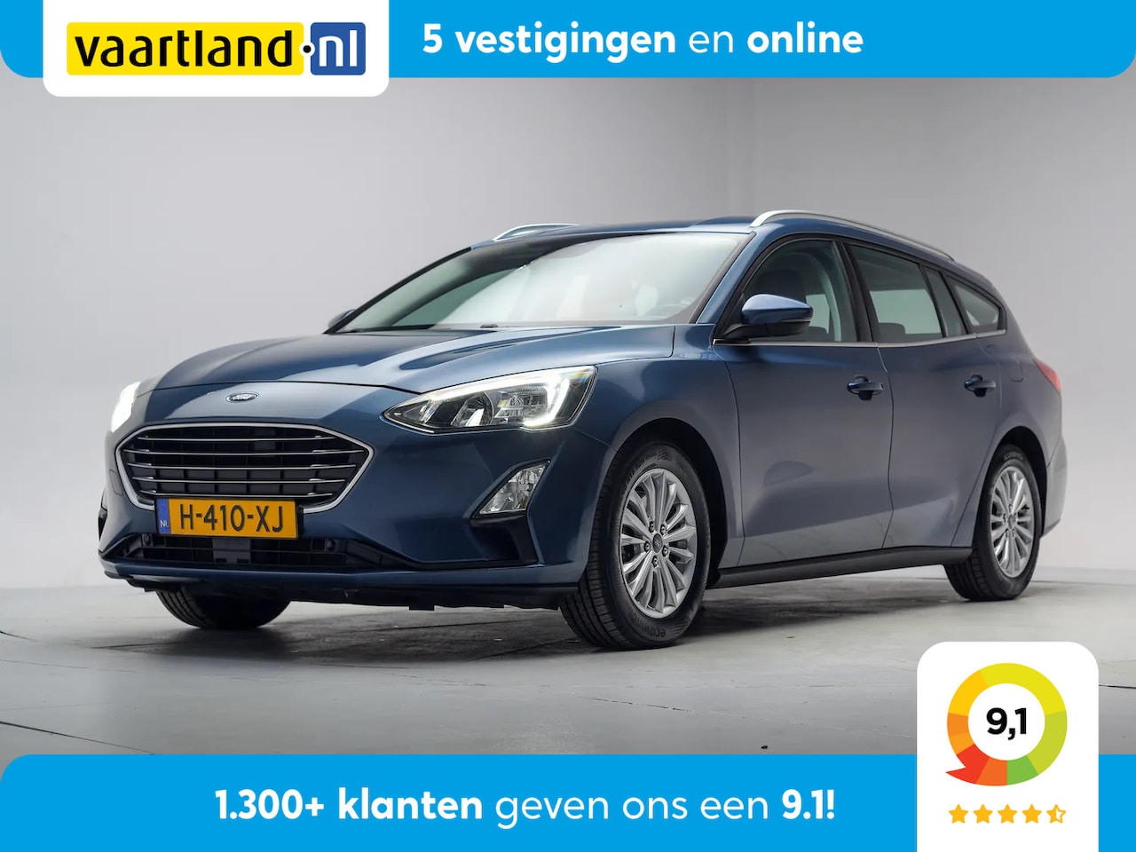 Ford Focus Wagon - 1.0 EcoBoost 125pk Titanium Business [ LED Navi Trekhaak Climate ] - AutoWereld.nl