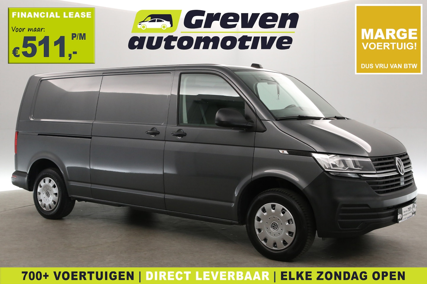 Volkswagen Transporter - 2.0 TDI L2H1 150PK | Marge | Aut. | Airco | Adap. Cruise | Carplay | Camera | 3 Zits | Tre - AutoWereld.nl