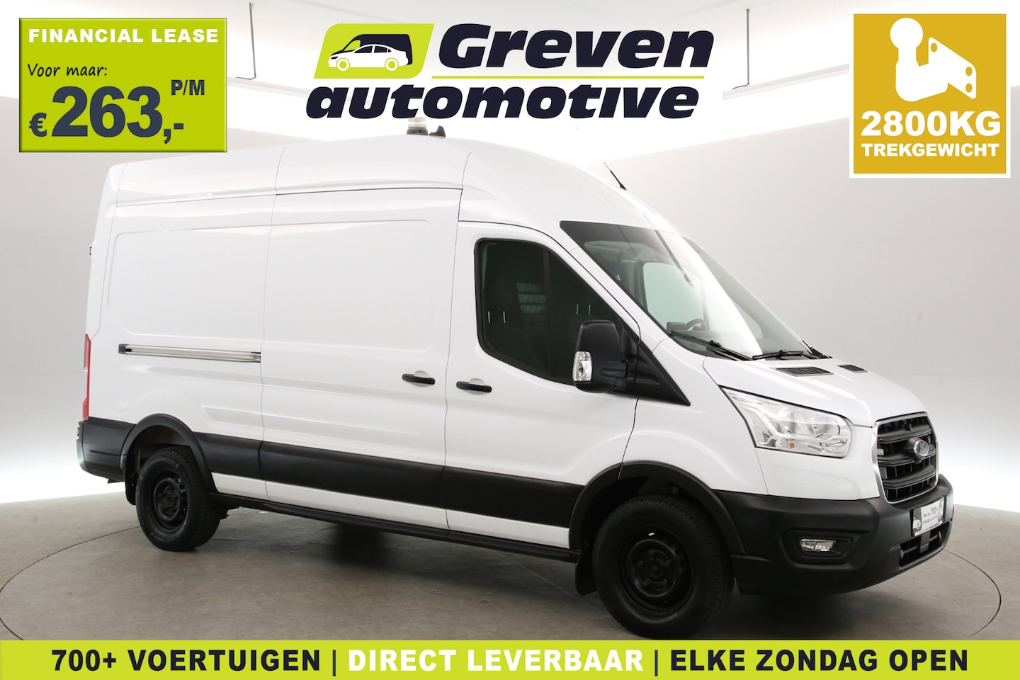 Ford Transit - 2.0 TDCI 170PK L2H2 | 2800kg Trekgew. | Traanplaat | Trekhaak | Airco | Camera | Cruise | - AutoWereld.nl