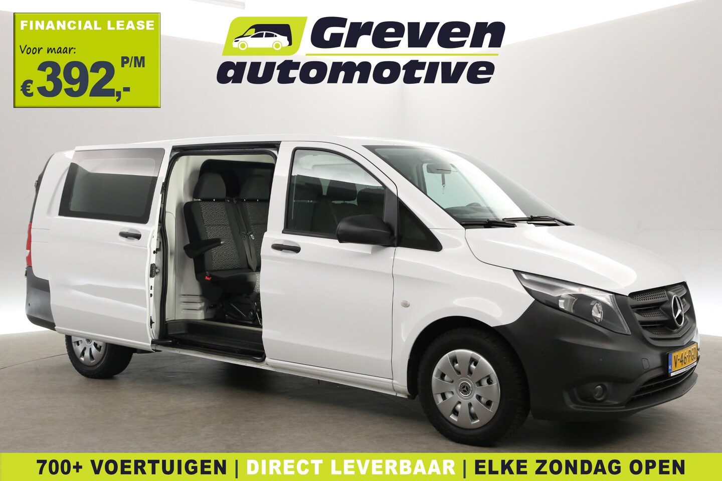 Mercedes-Benz Vito - 114 CDI Extra Lang | DC | 6 Zits | Airco | Camera | Cruise | Trekhaak | Carplay - AutoWereld.nl
