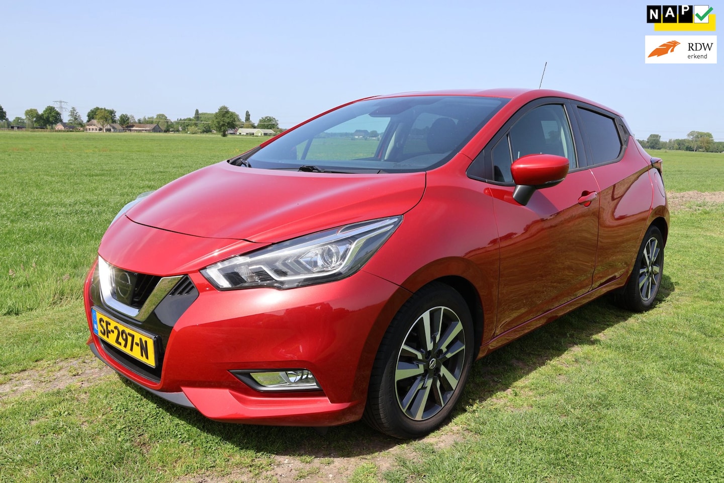Nissan Micra - 0.9 IG-T N-Connecta|Parkeercamera|Garantie|Dealer onderhouden|NL-NAP|Airco|Navigatie - AutoWereld.nl
