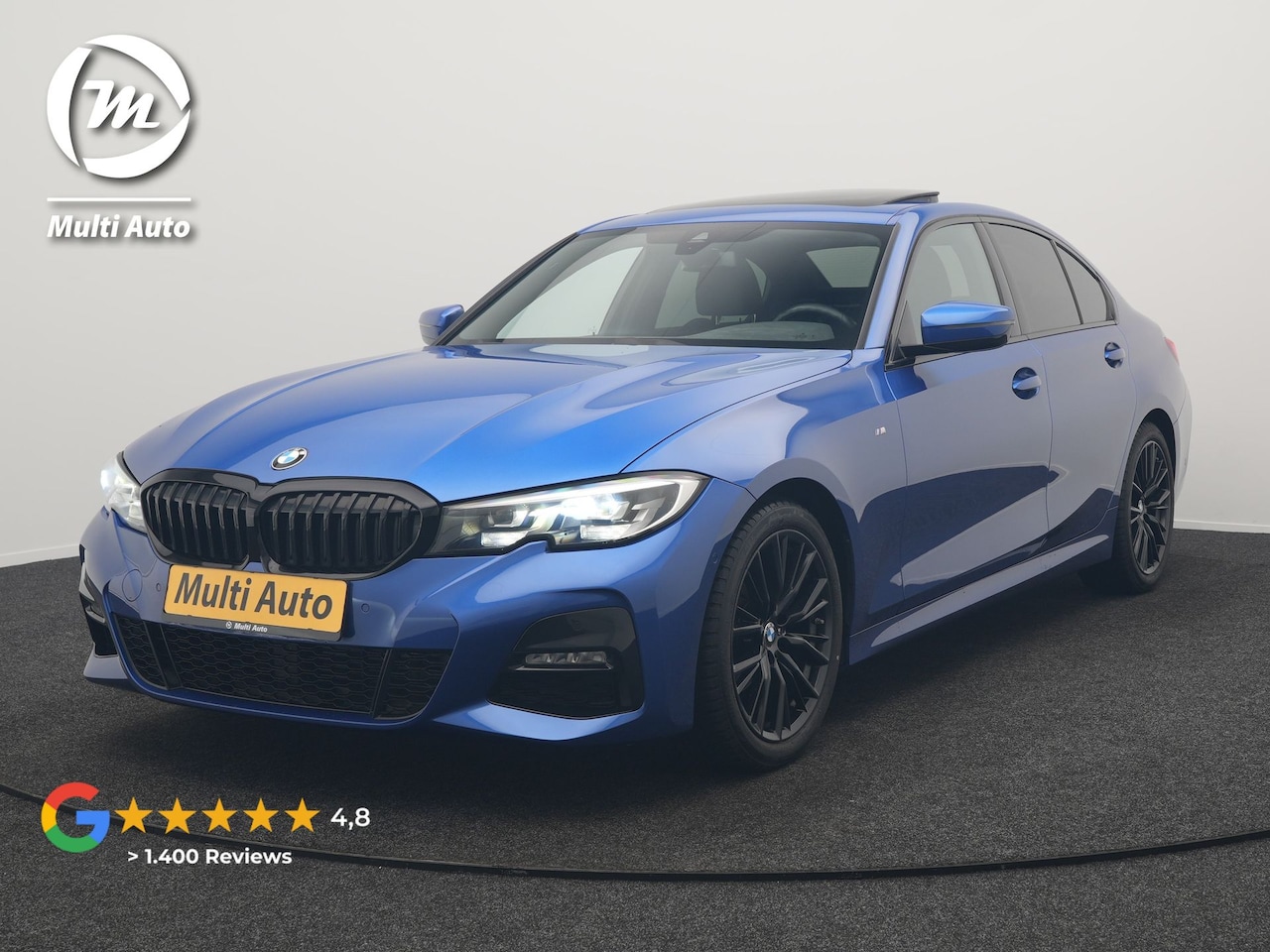 BMW 3-serie - 318i M Sport Shadow 156pk Dealer O.H | Panodak | Alcantara Sportstoelen Verwarmd | Camera - AutoWereld.nl