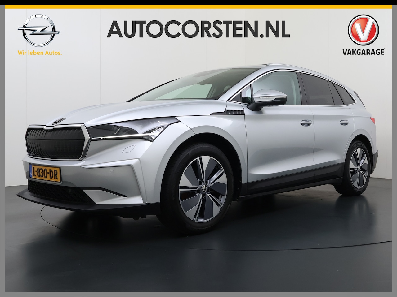 Skoda Enyaq iV - 60 SOH 90% Warmtepomp Trekhaak Panoramadak Adap.Cruise Navi Ecc 360°Camera Apple Carplay A - AutoWereld.nl