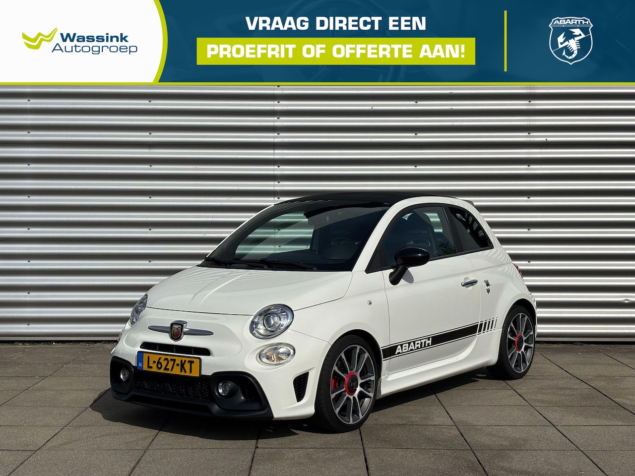 Fiat 500 C - 1.4 T-Jet Abarth Turismo Cabrio | Automaat | Navigatie | leder | Climate Control - AutoWereld.nl