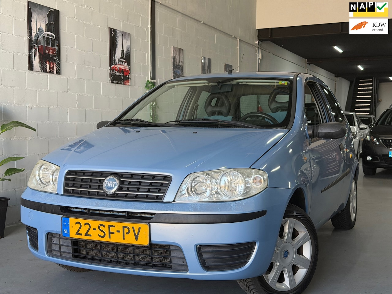 Fiat Punto - 1.2 Dynamic/ 3drs/ nap/ goede onderhoud/ 1jaar apk/ airco/ EL-ramen/ zeer nette auto. - AutoWereld.nl