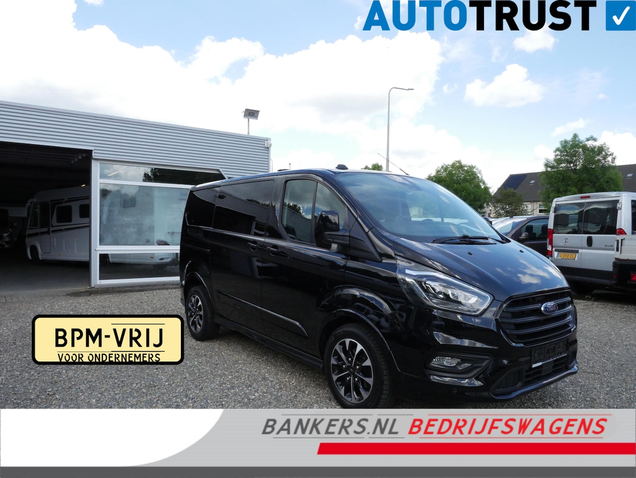 Ford Transit Custom - 2.0 TDCI 185PK, L1H1, Sport, Dubbel Cabine, Airco, 2 x Schuifdeur - AutoWereld.nl