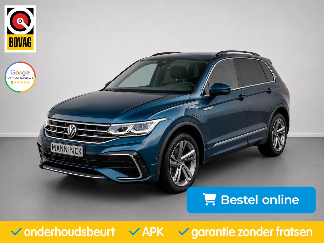 Volkswagen Tiguan - 1.4 TSI R-LINE IQ-LIGHTS|TREKHAAK|AUTOPARK|PlugIn|Carplay/android - AutoWereld.nl
