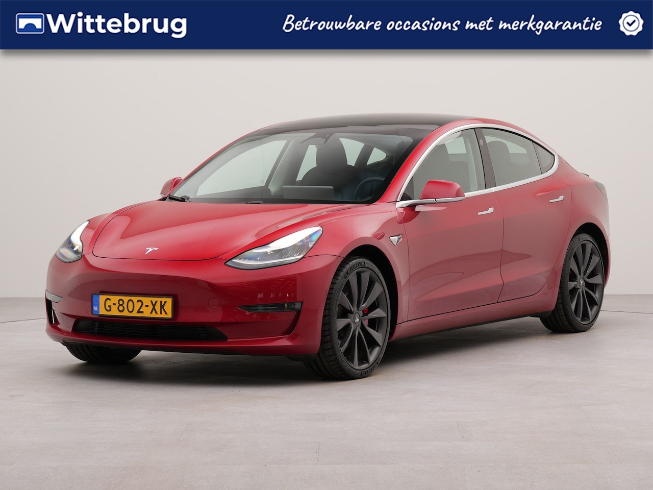 Tesla Model 3 - Performance AWD 75 kWh panorama dak | SoH 91,4 % | Apple carplay | Panorama dak | Navigati - AutoWereld.nl