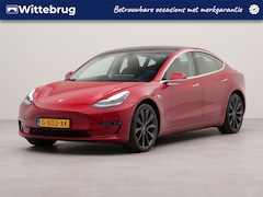 Tesla Model 3 - Performance AWD 75 kWh panorama dak | SoH 91, 4 % | Apple carplay | Panorama dak | Navigat