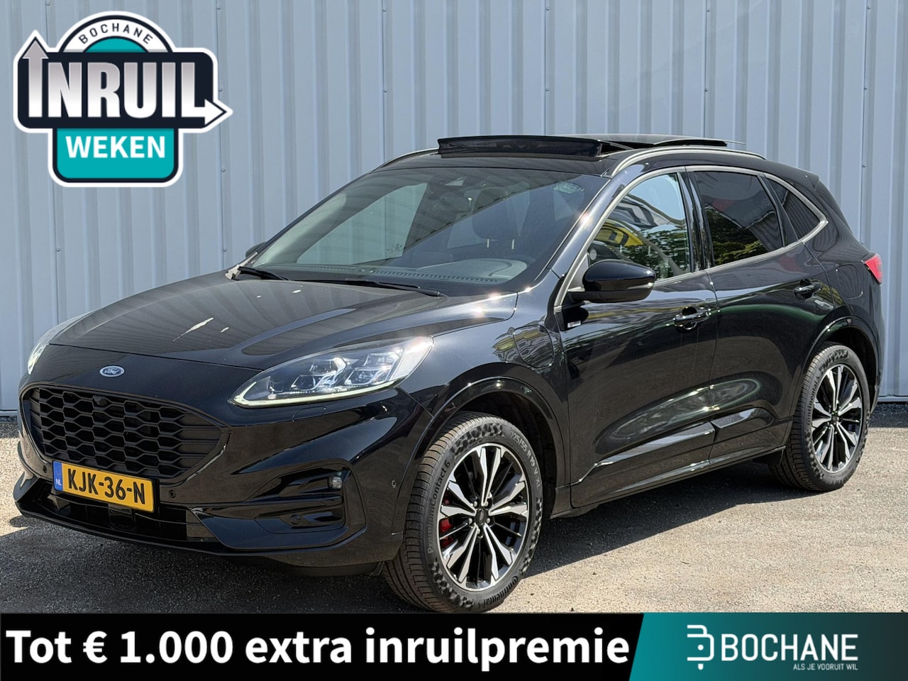 Ford Kuga - 2.5 PHEV ST-Line X | Panoramadak | Lichtmetalen velgen 19" | Stoel-, stuur- en voorruitver - AutoWereld.nl