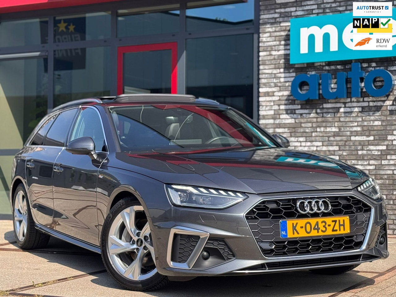 Audi A4 Avant - 40 TFSI 3x S-LINE VOL! MATRIX l B&O l CAMERA l KEYLESSS l TREKHAAK l SFEER l ACC l DODE HO - AutoWereld.nl