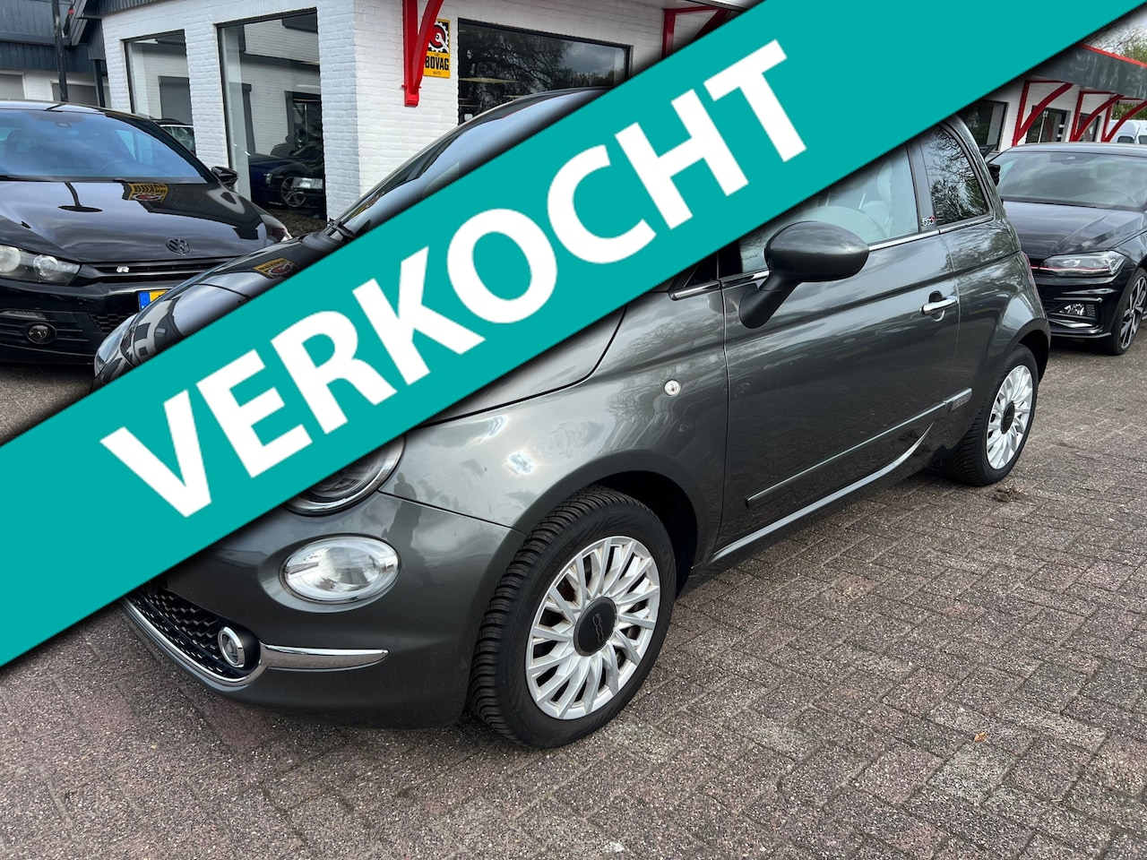 Fiat 500 C - 1.2 Star Clima / Navi / Leder. - AutoWereld.nl