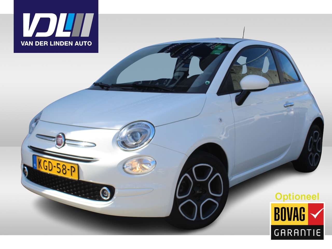 Fiat 500 - 1.0 Hybrid Apple carplay/ Android auto l 15" velgen l Airco l Cruise control - AutoWereld.nl