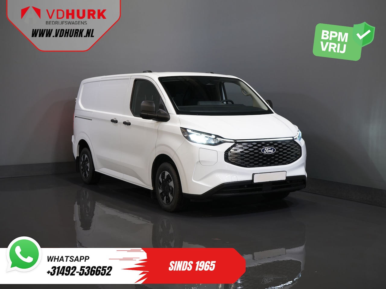 Ford Transit Custom - E-Transit Trend 65 kWh 330 km WLTP 218 pk Garantie t/m 2027/ LED/ Standkachel/ Snellader/ - AutoWereld.nl