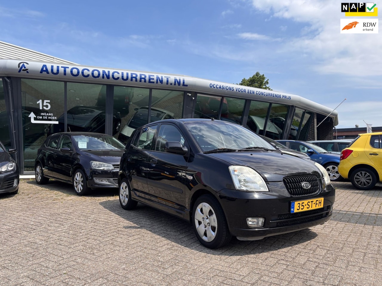 Kia Picanto - 1.0 Colori 1.0 Colori, Airco, Nieuwe APK, Inruil mogelijk. - AutoWereld.nl