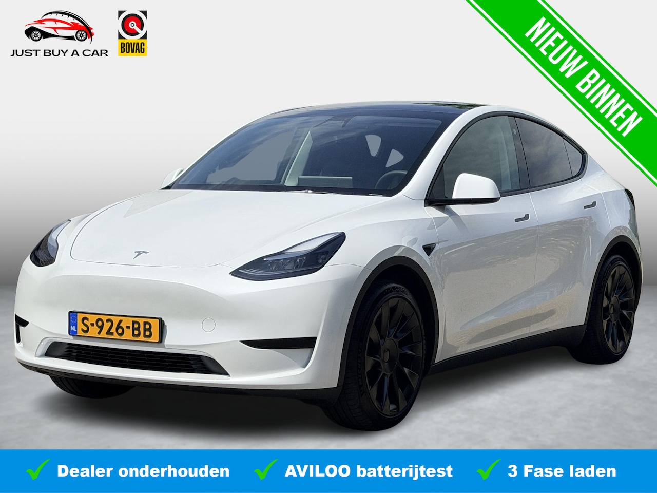 Tesla Model Y - RWD 58 kWh SoH 94,5% / Warmtepomp / Trekhaak / Panoramadak / Stoelverwarming en Ventilatie - AutoWereld.nl