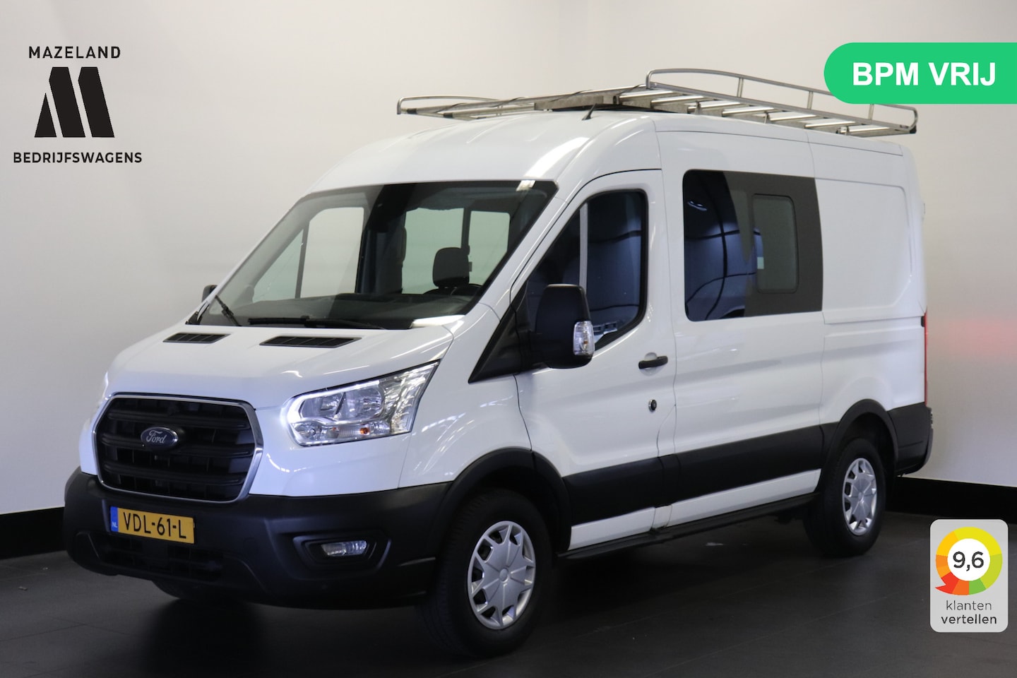 Ford Transit - 2.0 TDCI L2H2 Dubbel cabine EURO 6 - Airco - Cruise - PDC - €15.900,- Excl. - AutoWereld.nl