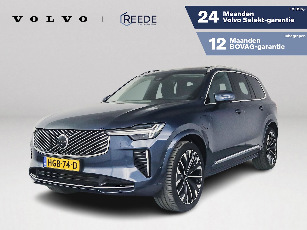 Volvo XC90 - T8 Plug-in hybrid AWD Ultra Bright | SOH 100% | Panoramadak | 360° camera | Bowers & Wilki - AutoWereld.nl