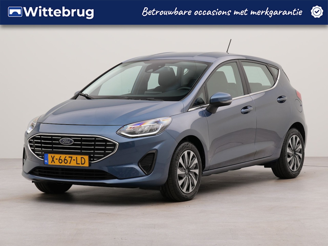 Ford Fiesta - 1.0 EcoBoost Hybrid Titanium | Apple Carplay | Connected services | Bluetooth | Spraakbedi - AutoWereld.nl