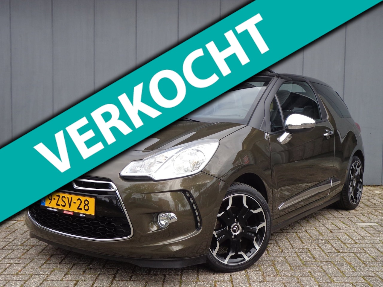 Citroën DS3 Cabrio - 1.6 THP Sport Chic Top Staat,1Eig,,Dealer auto,Volledig Onderhoud. - AutoWereld.nl