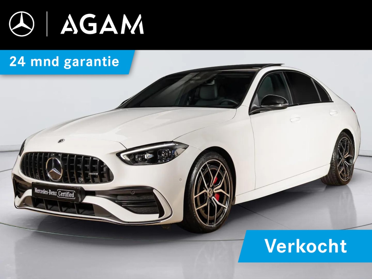 Mercedes-Benz C-klasse - Limousine 200 AMG Line | Panorama dak | Trekhaak - AutoWereld.nl