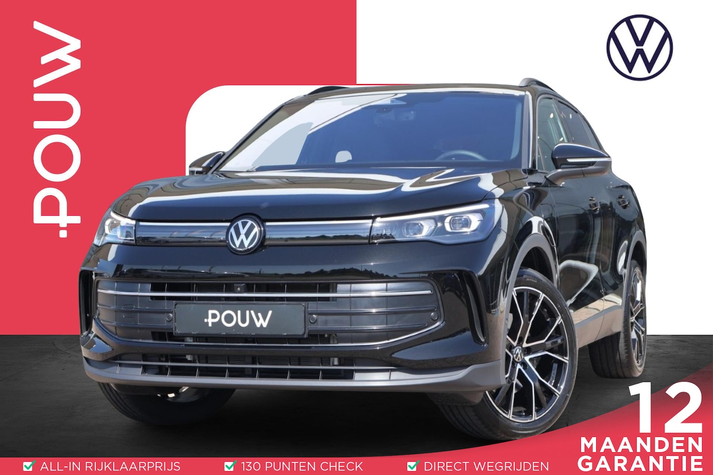 Volkswagen Tiguan - 1.5 eHybrid 204pk Life Edition | Trekhaak | 360 Camera | Apple Carplay | Adaptive Cruise | - AutoWereld.nl