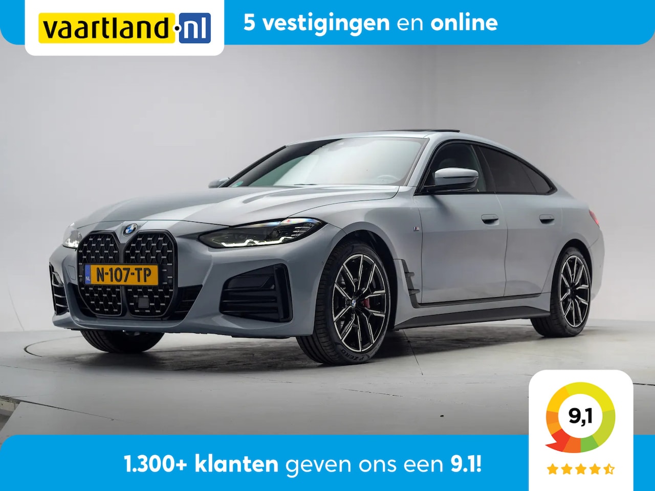 BMW 4-serie Gran Coupé - 420i M Sport High Executive Aut. [ Apple / Android Navi prof. HUD Leder Stuur-&Stoelverwar - AutoWereld.nl