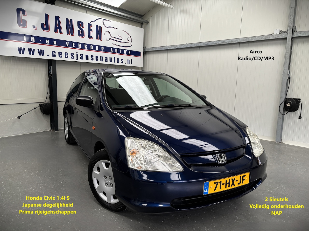 Honda Civic - 1.4i S Perfect onderhouden!! | Airco - AutoWereld.nl