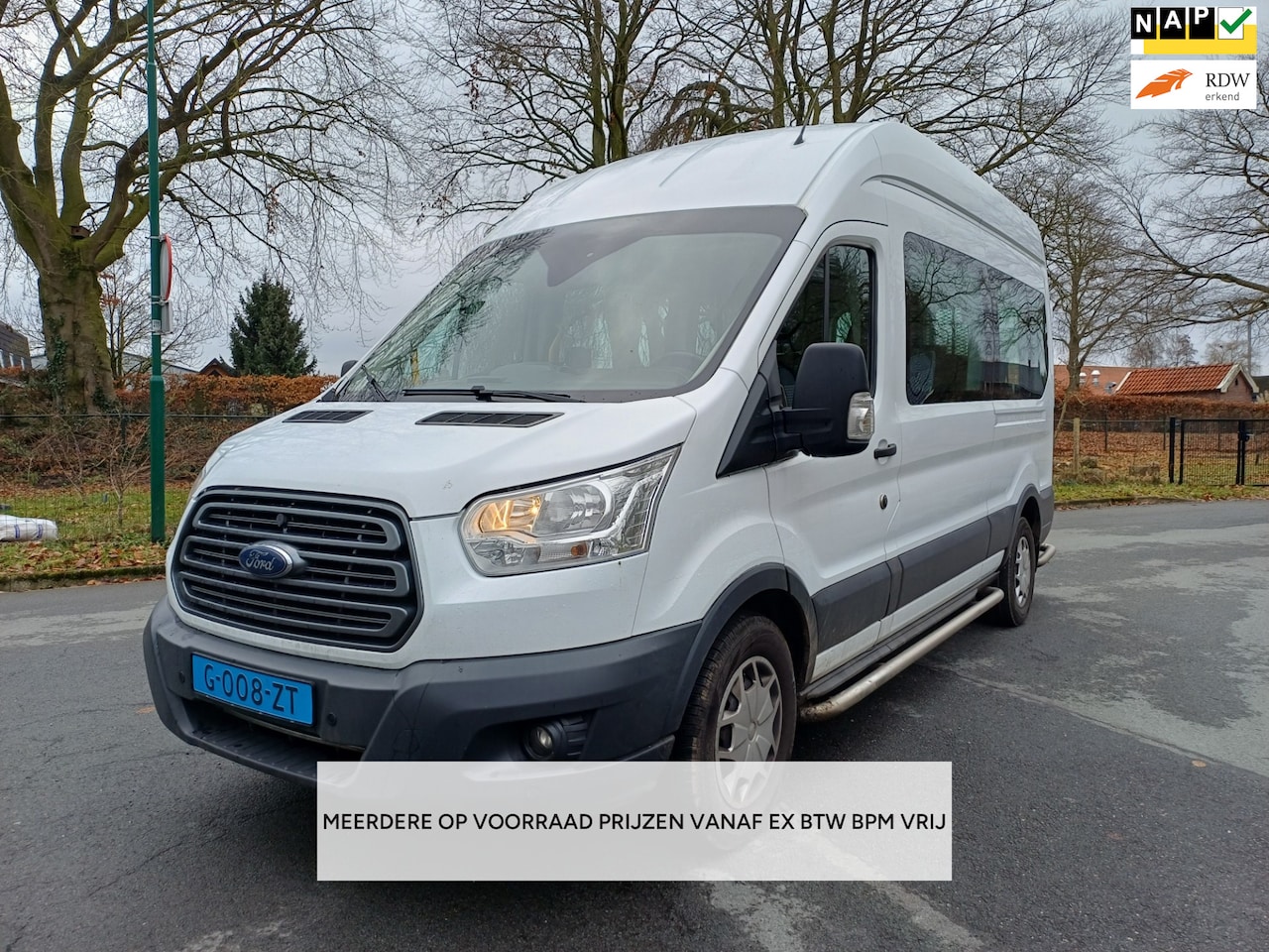 Ford Transit - 350 2.0 TDCI L3H2 ROLSTOEL/LIFT/AUTOMAAT/EURO6/9PERS - AutoWereld.nl