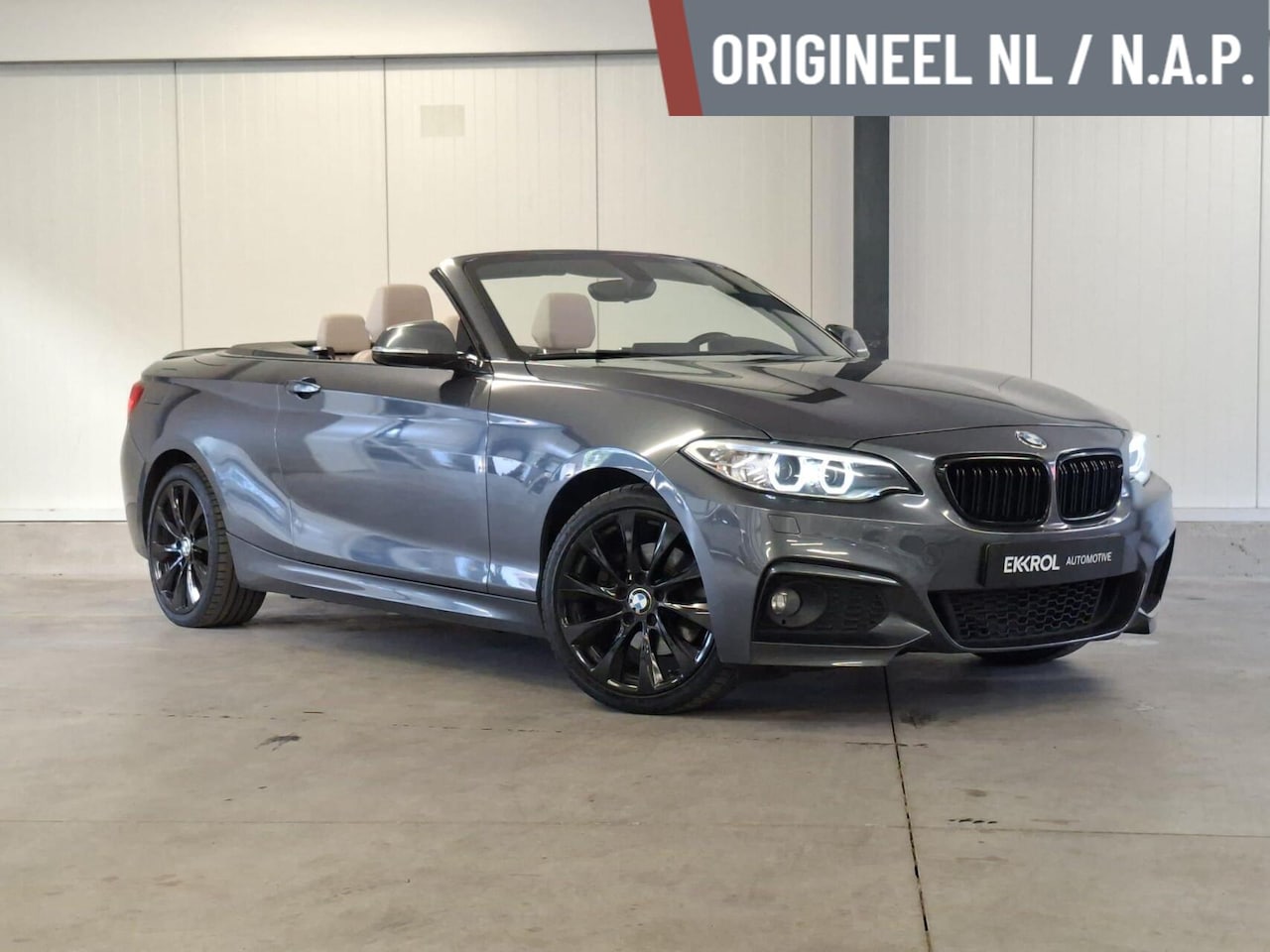 BMW 2-serie Cabrio - 220i Automaat (Org NL/M-Pakket/Leder/NAP) - AutoWereld.nl