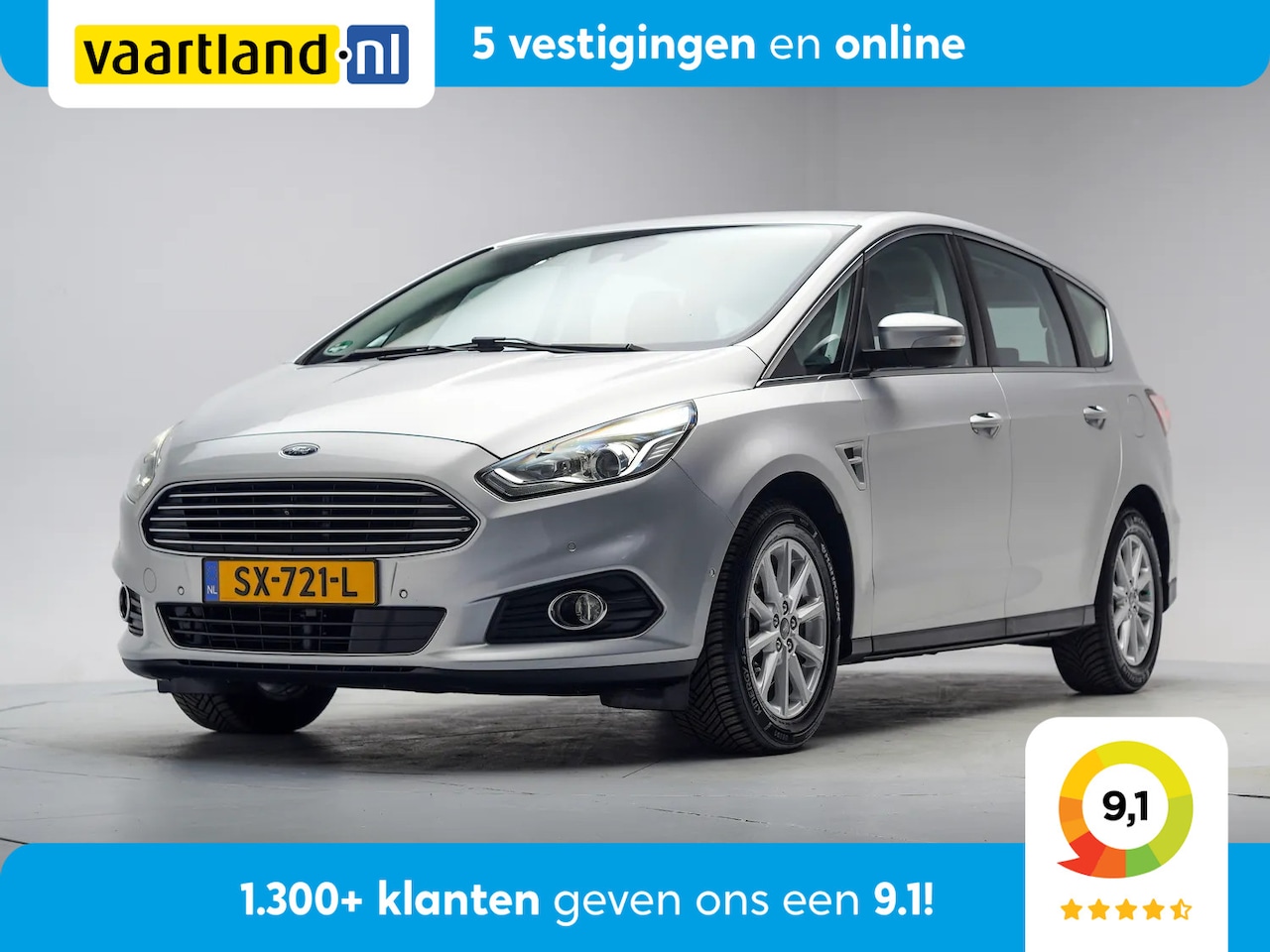 Ford S-Max - 2.0 Titanium Aut. [ Navi Stoelverwarming Camera Trekhaak ] - AutoWereld.nl