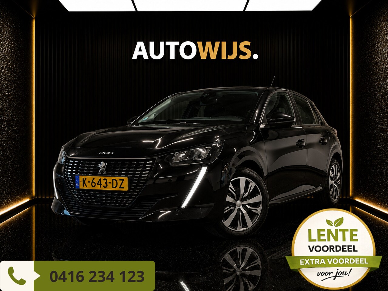 Peugeot 208 - 1.2 PureTech Active Pack|AUT|D-RIEM VV|NL AUTO|PDC| - AutoWereld.nl