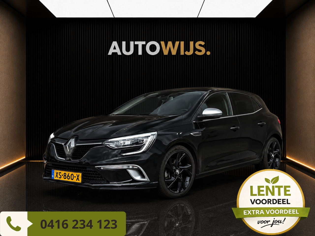 Renault Mégane - 1.6 TCe GT|AUT|205PK|PDC|NAVI|LED|HUD|Stoelverw - AutoWereld.nl