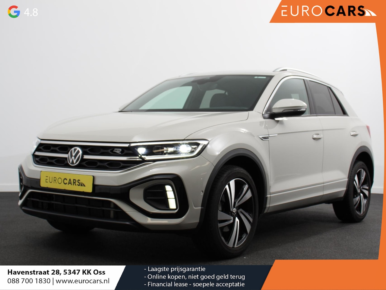 Volkswagen T-Roc - 1.5 TSI 150pk DSG R-Line Edition Navigatie Apple Carplay/Android Auto Electrische te opene - AutoWereld.nl