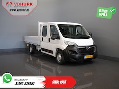 Opel Movano - 2.2 140 pk DC Dubbel Cabine Open Laadbak/ 7 Pers./ 2.5t Trekverm./ Cruise/ Airco/ 288x215x