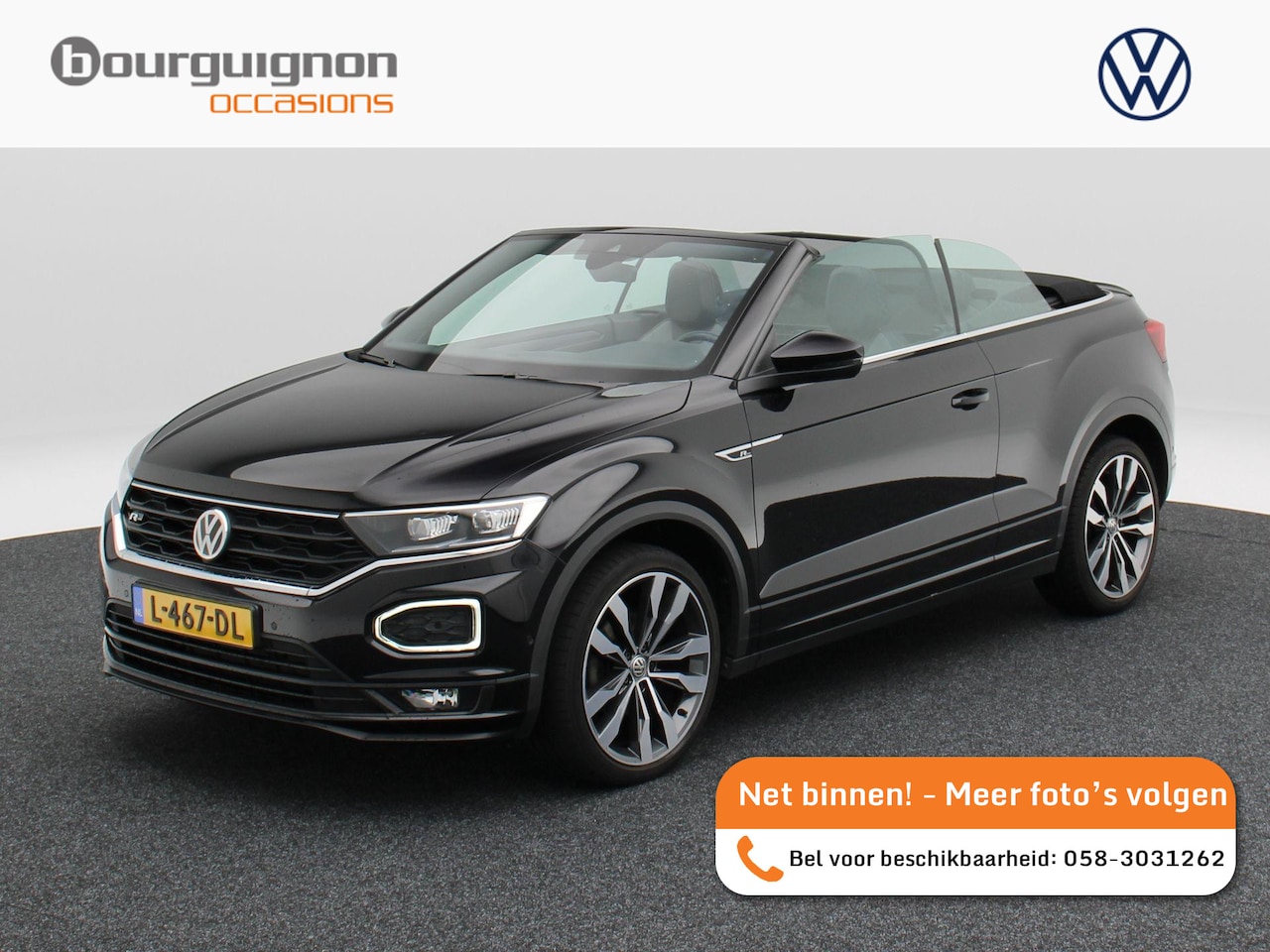 Volkswagen T-Roc Cabrio - 1.5 TSi 150 Pk Automaat R-Line | Stoelverwarming | Camera | Adaptive Cruise | Carplay | 19 - AutoWereld.nl