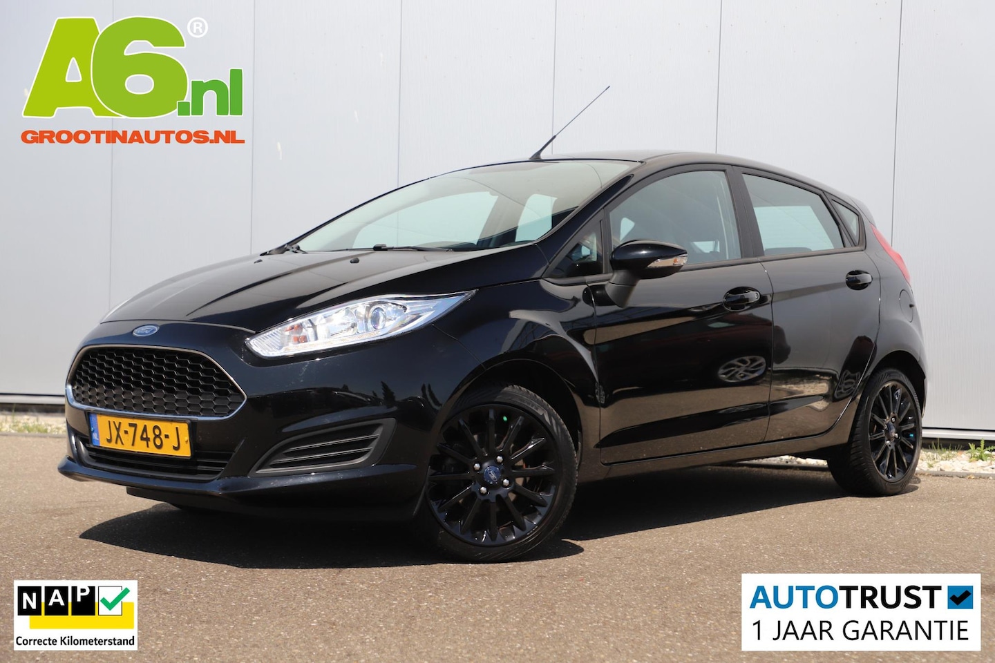 Ford Fiesta - 1.0 Style Black Edition Navigatie LMV Airco Bluetooth - AutoWereld.nl