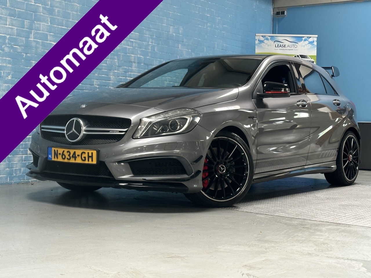 Mercedes-Benz A-klasse - AMG 45 4MATIC AMG SPORT / LEER / LMV /470pk Auto rijd goed - AutoWereld.nl