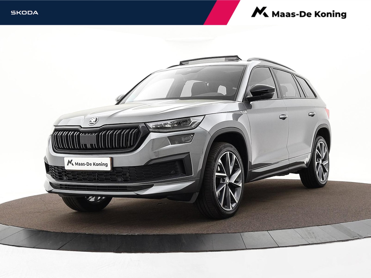 Skoda Kodiaq - 1.5 TSI 150pk DSG Sportline Business · Panoramadak · Camera · Matrix LED · Elek. Stoel + G - AutoWereld.nl