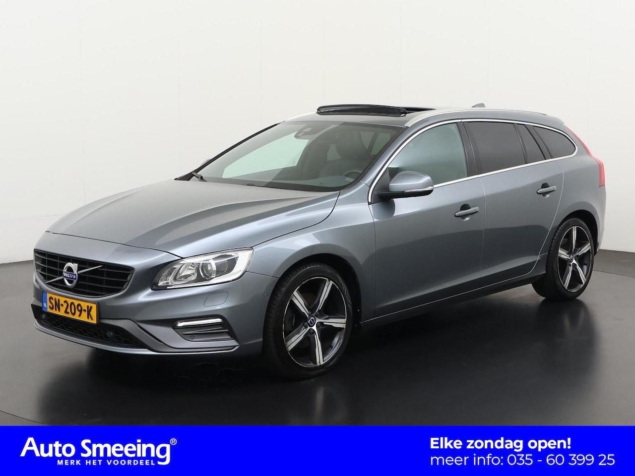 Volvo V60 - 2.0 T4 Business Sport 190PK | Schuifdak | Trekhaak | Stoelverwarming | Zondag Open! - AutoWereld.nl