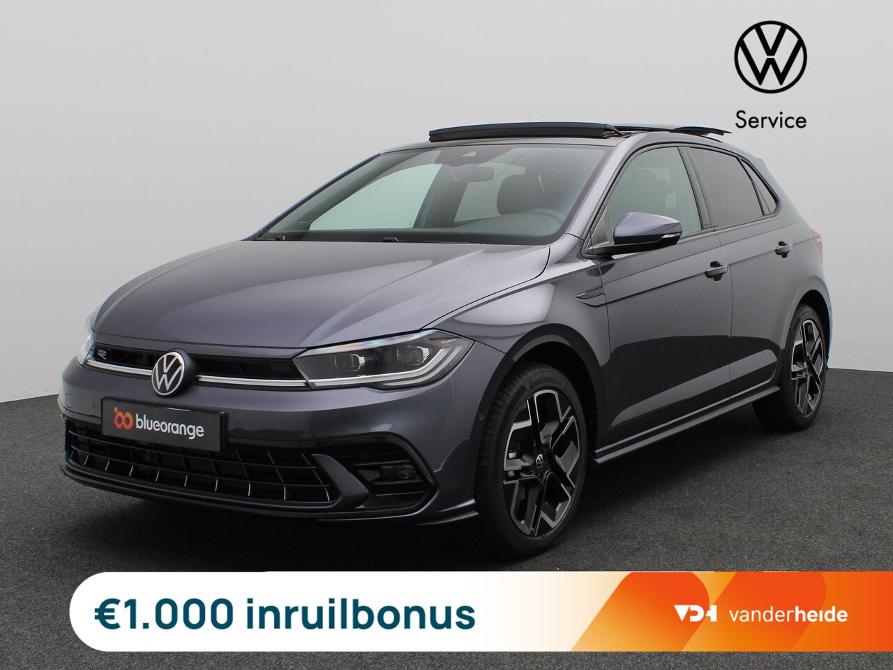 Volkswagen Polo - 1.0 TSI R-Line Edition 95PK DSG Pano-Schuifdak, Keyless, Matrix LED-Verlichting, Side Assi - AutoWereld.nl